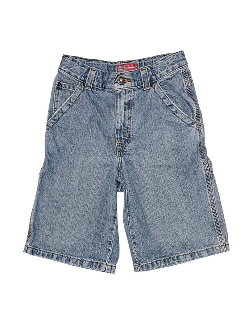 FADED GLORY Boy's Carpenter Denim Shorts Size 10 Adjustable Waist